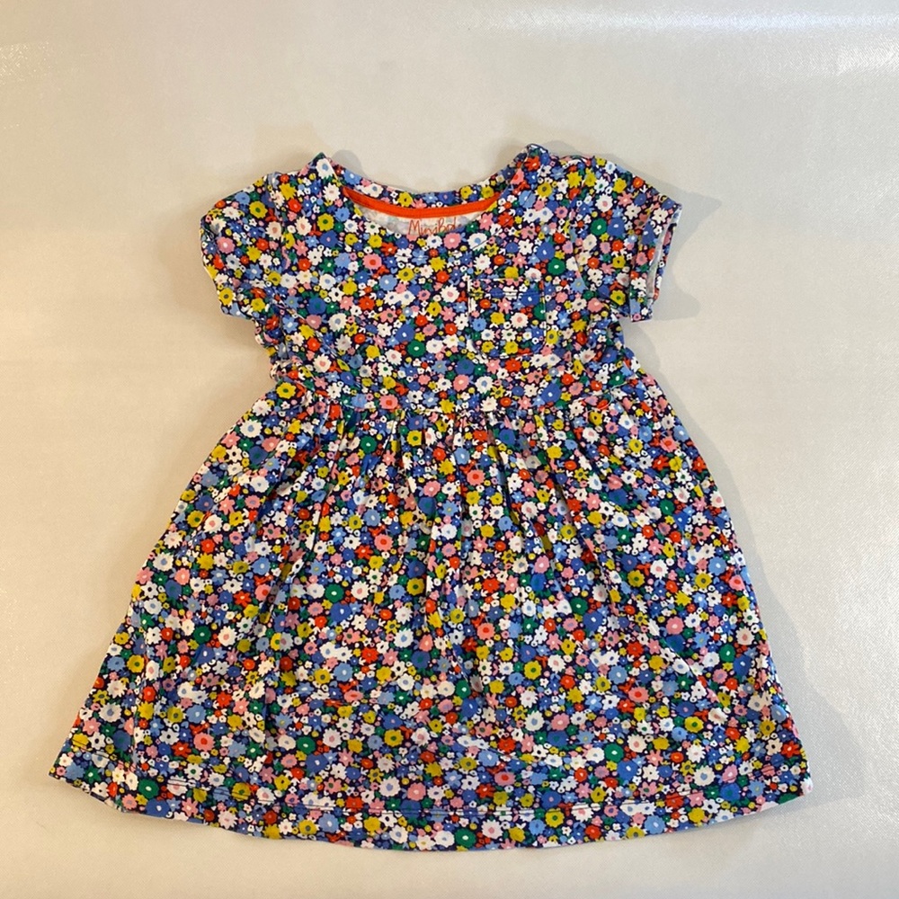 Mini Boden multicolor floral kids dress. Size 4-5Y